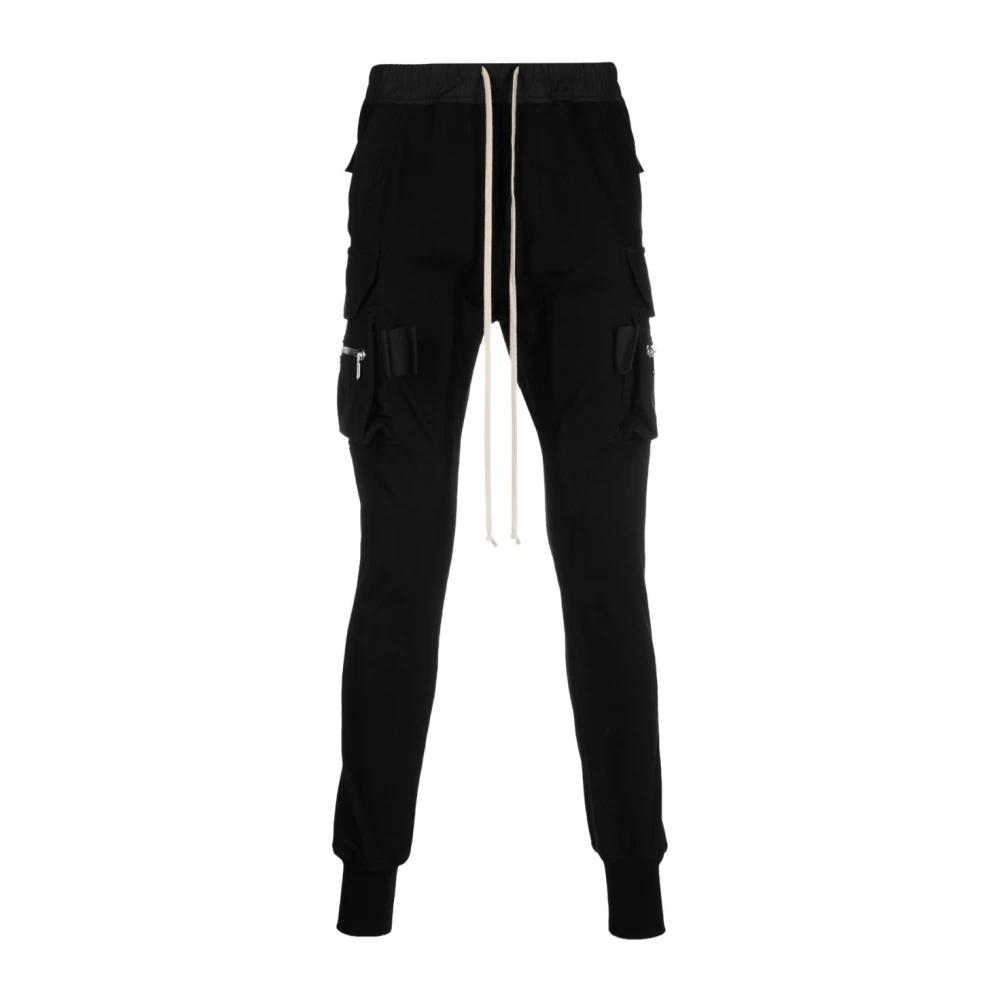 Rick Owens Stijlvolle Mastodon Cargo Sweatpants voor heren Black Heren