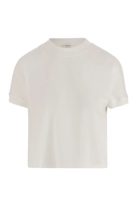 Stretch Cotton T-Shirt med Logotyp