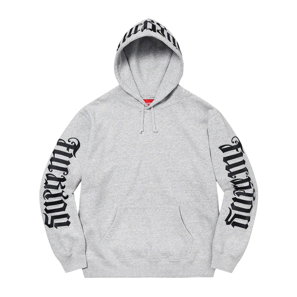 Supreme Limited Edition Ambigram Hoodie Heather Grey Gray Heren