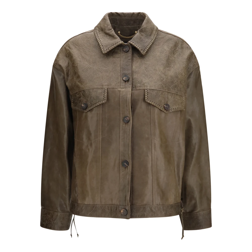 Golden Goose Donna Marrone - Leather Giacche - Jackets - S - Immagine 2