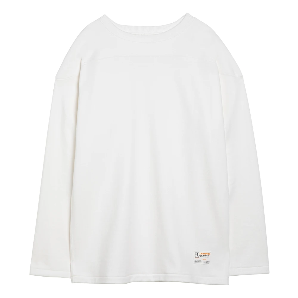 Champion Lange mouw ronde hals T-shirt White Heren
