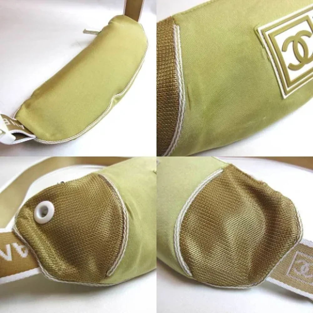 Chanel Vintage Pre-owned Fabric chanel-bags Green Dames