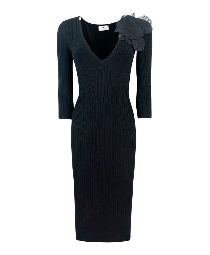 black-floral-detail-dress