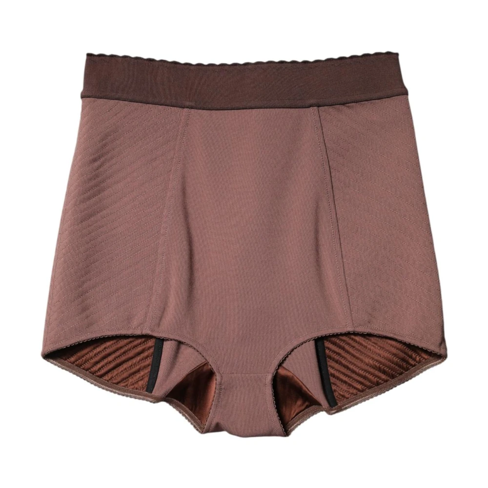 Dolce & Gabbana Women's Brown High Waist Hot Trousers Shorts - Short Shorts - S - Shorts