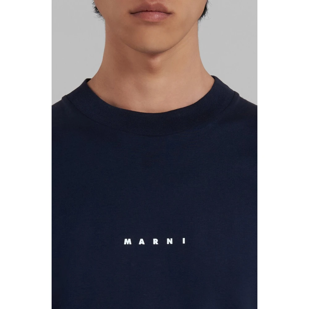 Marni T-Shirts Blue Heren