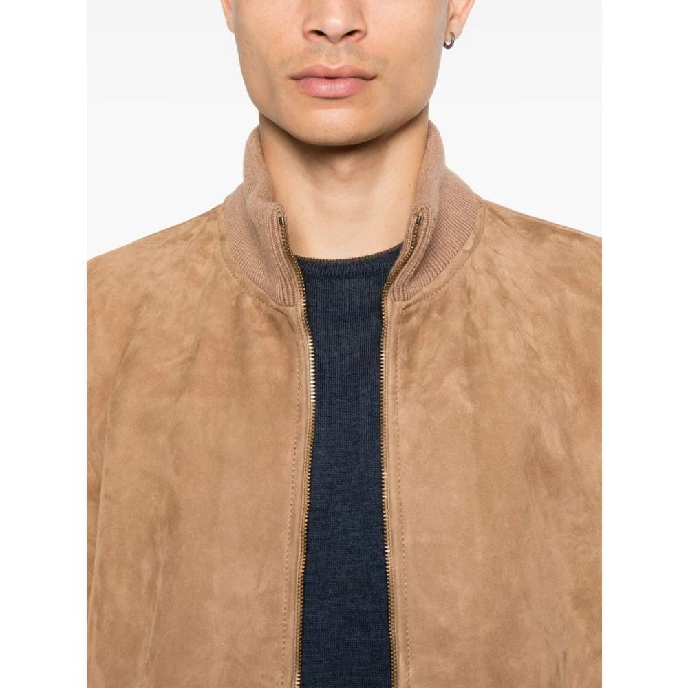 Salvatore Santoro Bruine Winterjassen voor Mannen Brown Heren