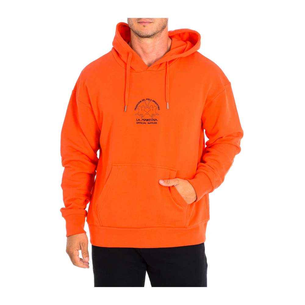 La Martina Men's Orange Hoodies, S, Hoodie