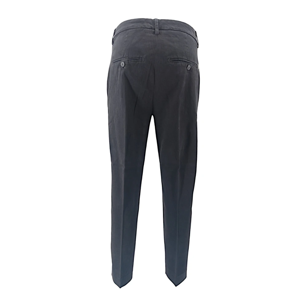 Dondup Zwarte Gabardine Broek voor Dames Black Dames