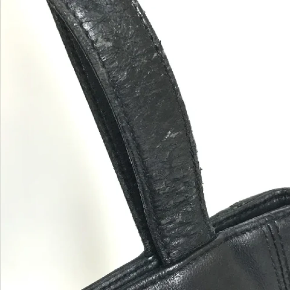 Chanel Vintage Pre-owned Leather chanel-bags Black Dames