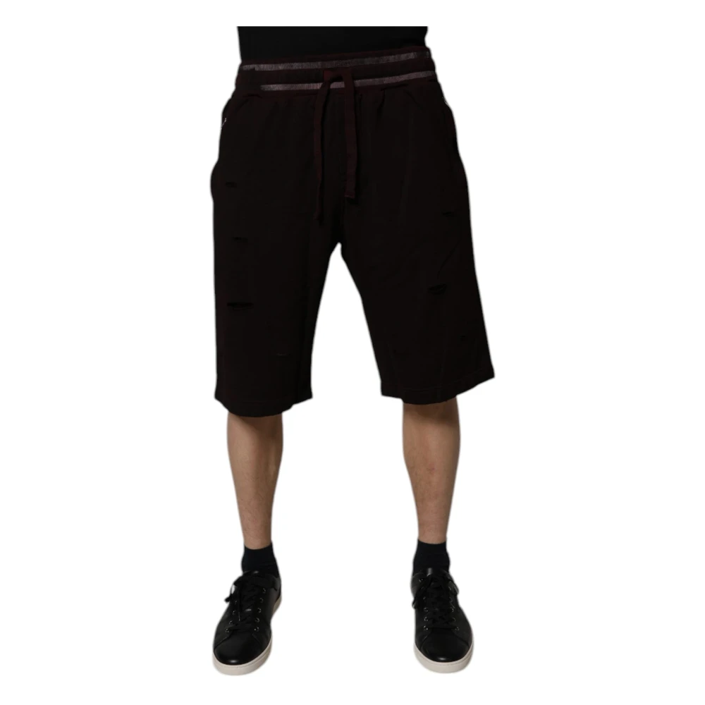 Dolce & Gabbana Brown Casual Shorts, Male, 3XL, Bermuda Shorts