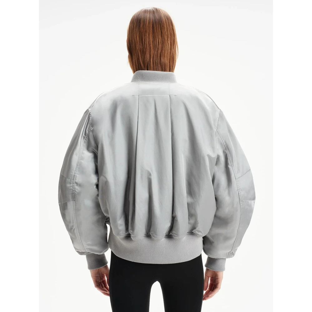 Shoreditch SKI Club Jas met Cocoon Fit en Gearticuleerde Mouwen Gray Dames