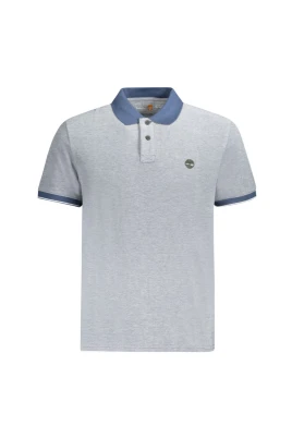 Blå Polo Skjorta med Brodyr