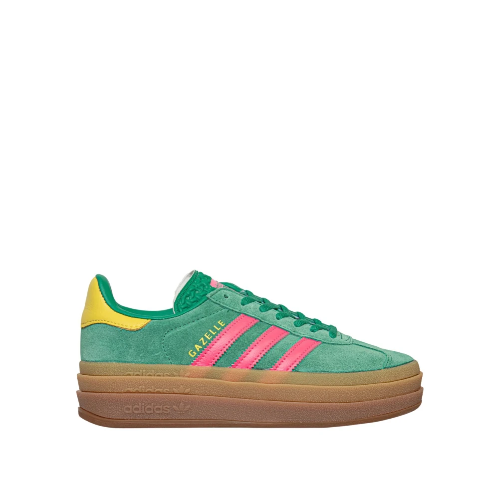 Adidas Färgglada Mocka Sneakers med Retrodetaljer Multicolor, Dam