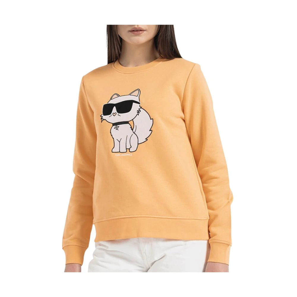 Karl Lagerfeld Choupette Iconische Sweater Orange Dames