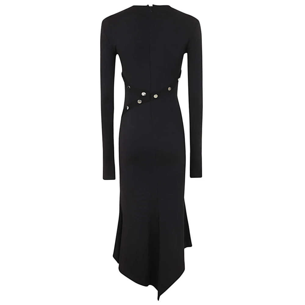 The Attico Zwarte Midi Jurk Black Dames