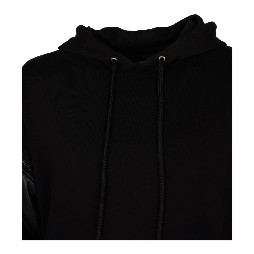 Les Hommes Hoodie Black Heren