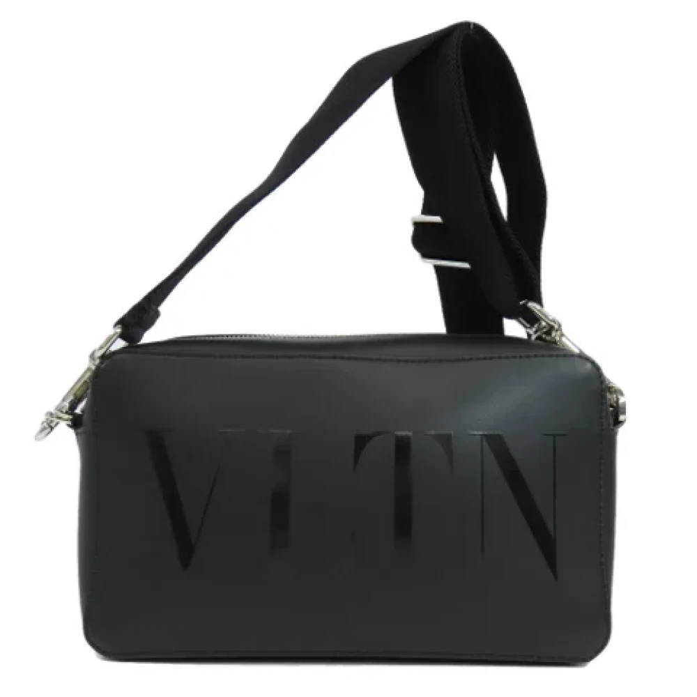 Valentino Vintage Pre-owned Leather shoulder-bags Black Dames