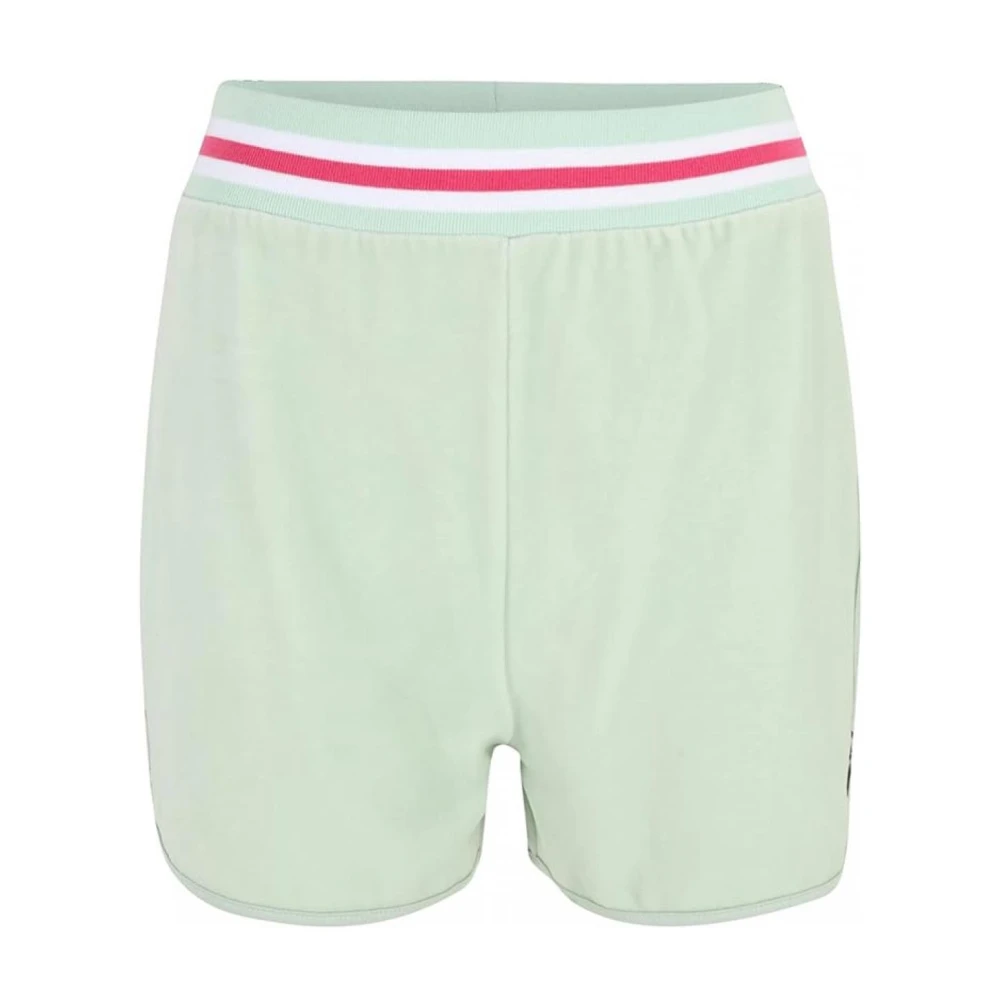 Fila Hoge taille polyester shorts met elastiek Green Dames