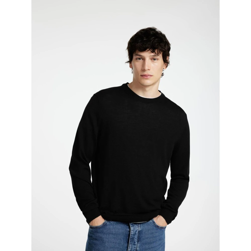 Selected Homme Lange mouw trui heren Black Heren
