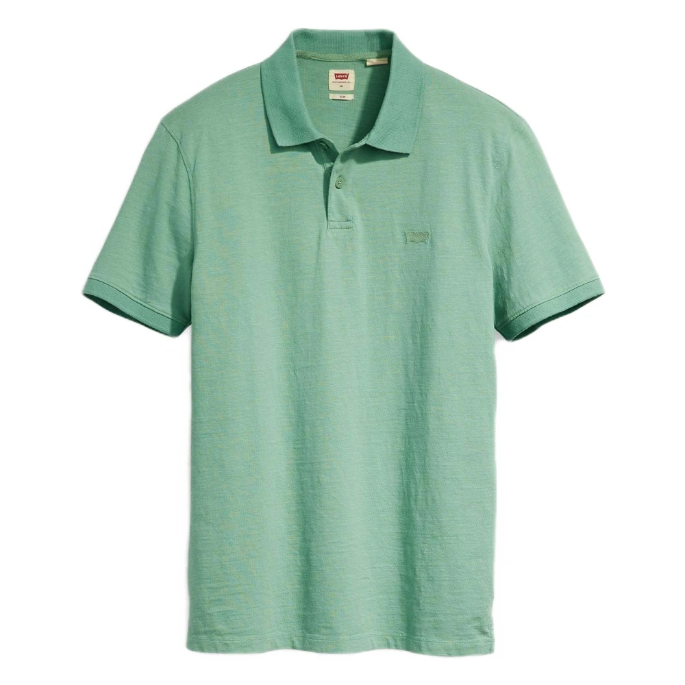 Levi's Slim Housemark Short Sleeve Polo Green Heren