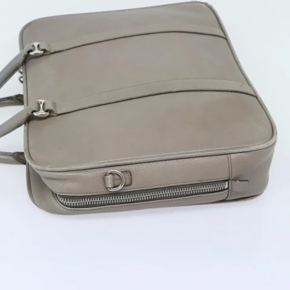 Bally Pre-owned Leather handbags Gray Dames