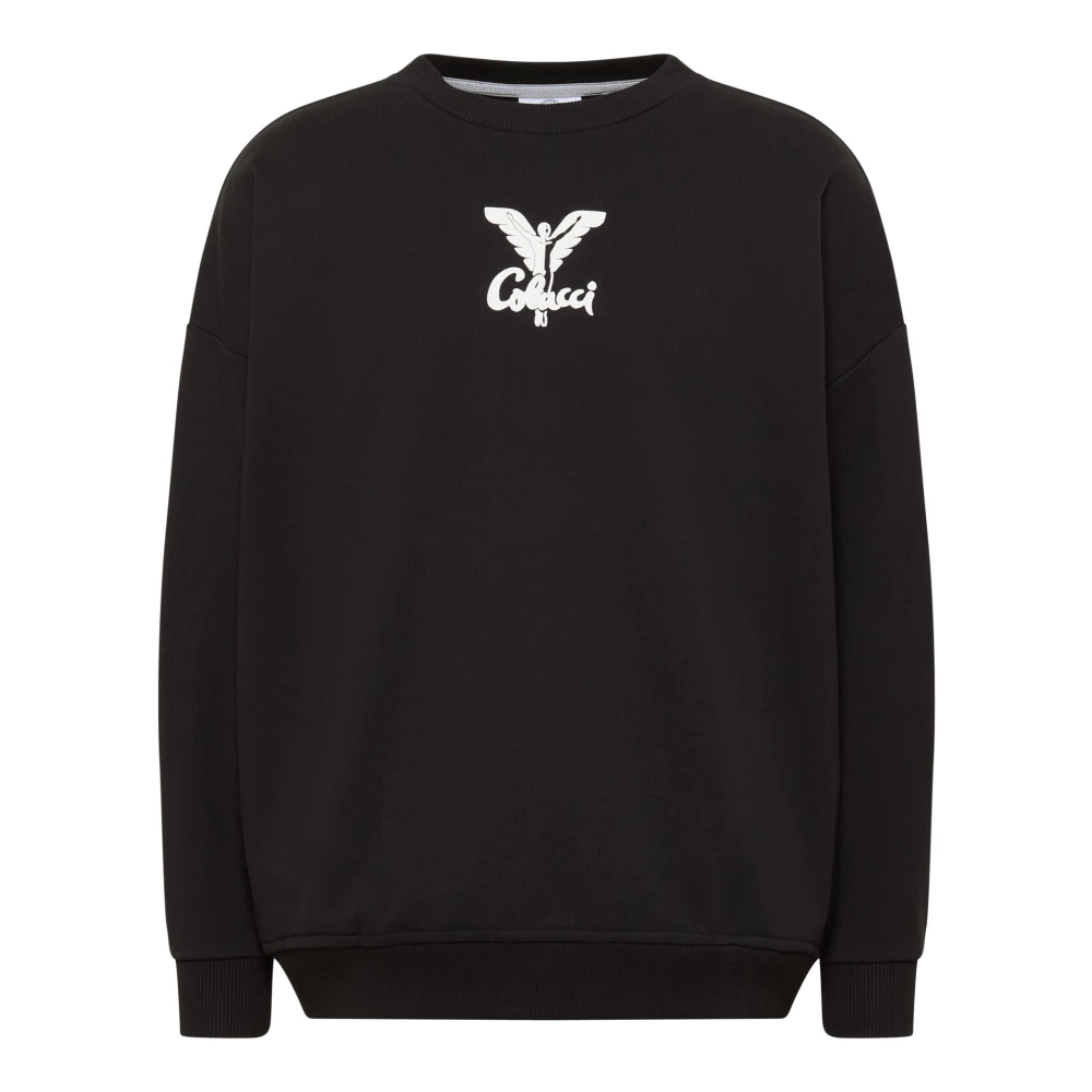 Carlo colucci Oversize Unisex Sweatshirt Black Heren