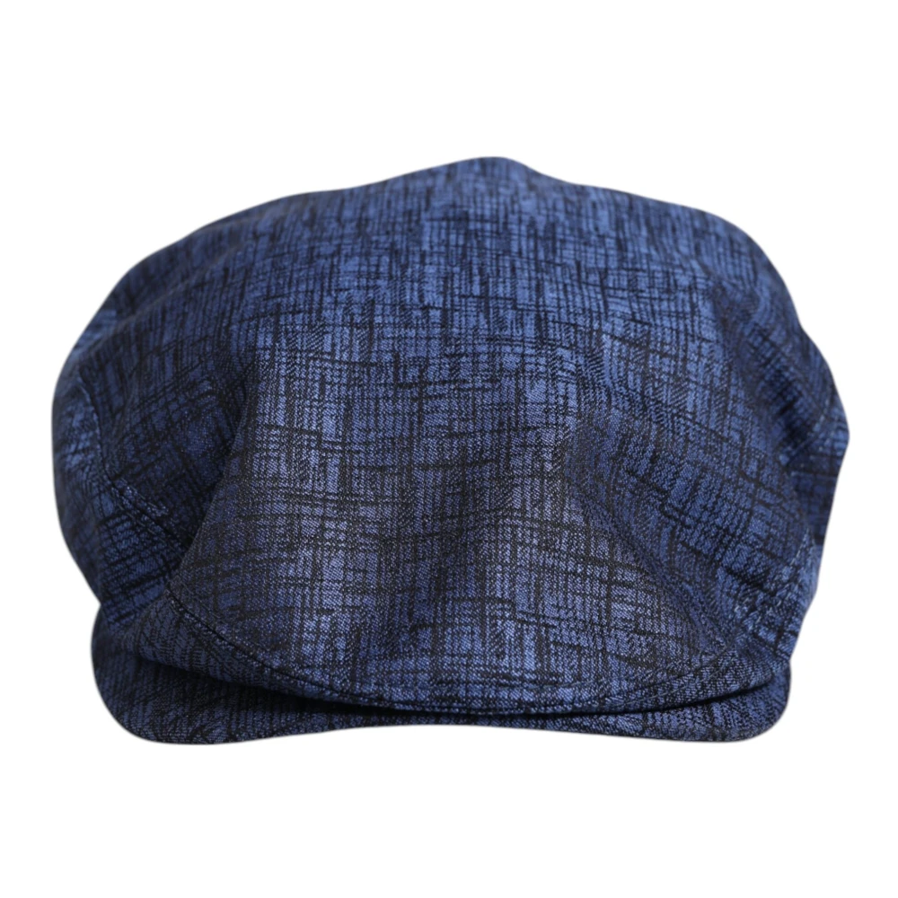 Dolce & Gabbana Men's Blue Hats & Caps, One Size, Cotton Newsboy Hat