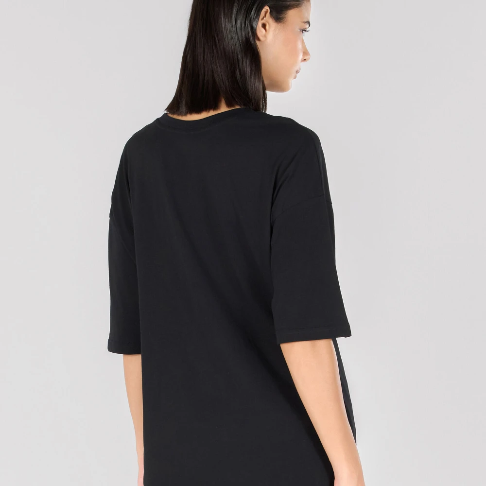 Roberto Cavalli T-shirt met slangen- en bloemenprint en ronde hals Black Dames