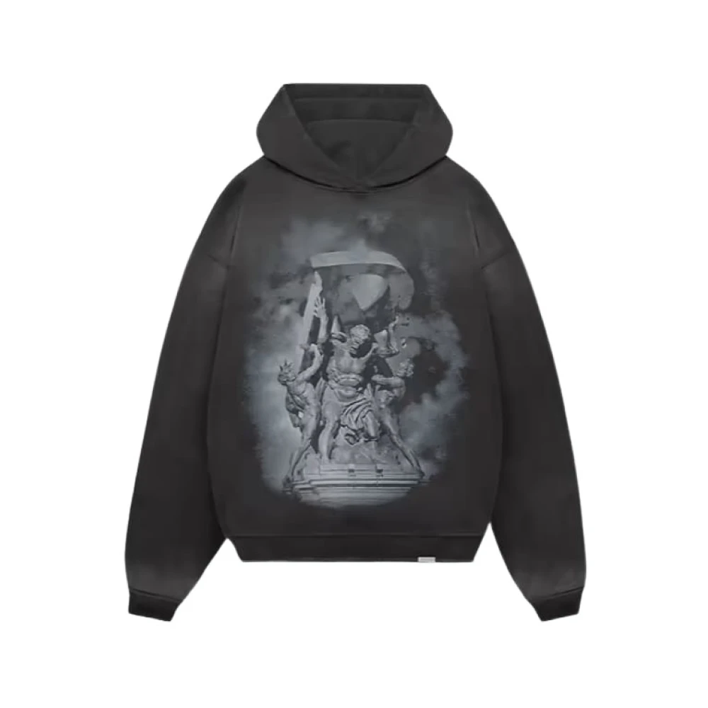 Represent Atlas Print Hoodie Grijs Gray Heren