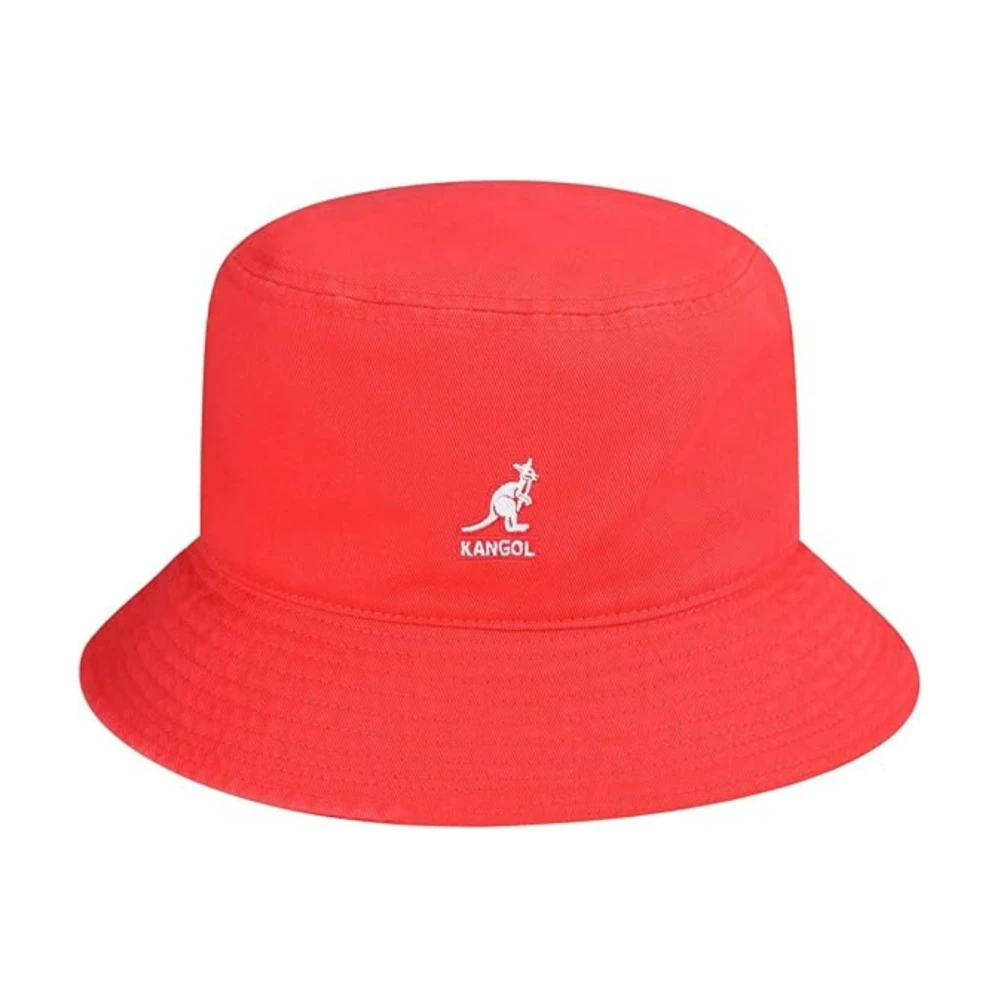 Kangol Women's Red Accessories, Xl, Washed Cotton Bucket Hat