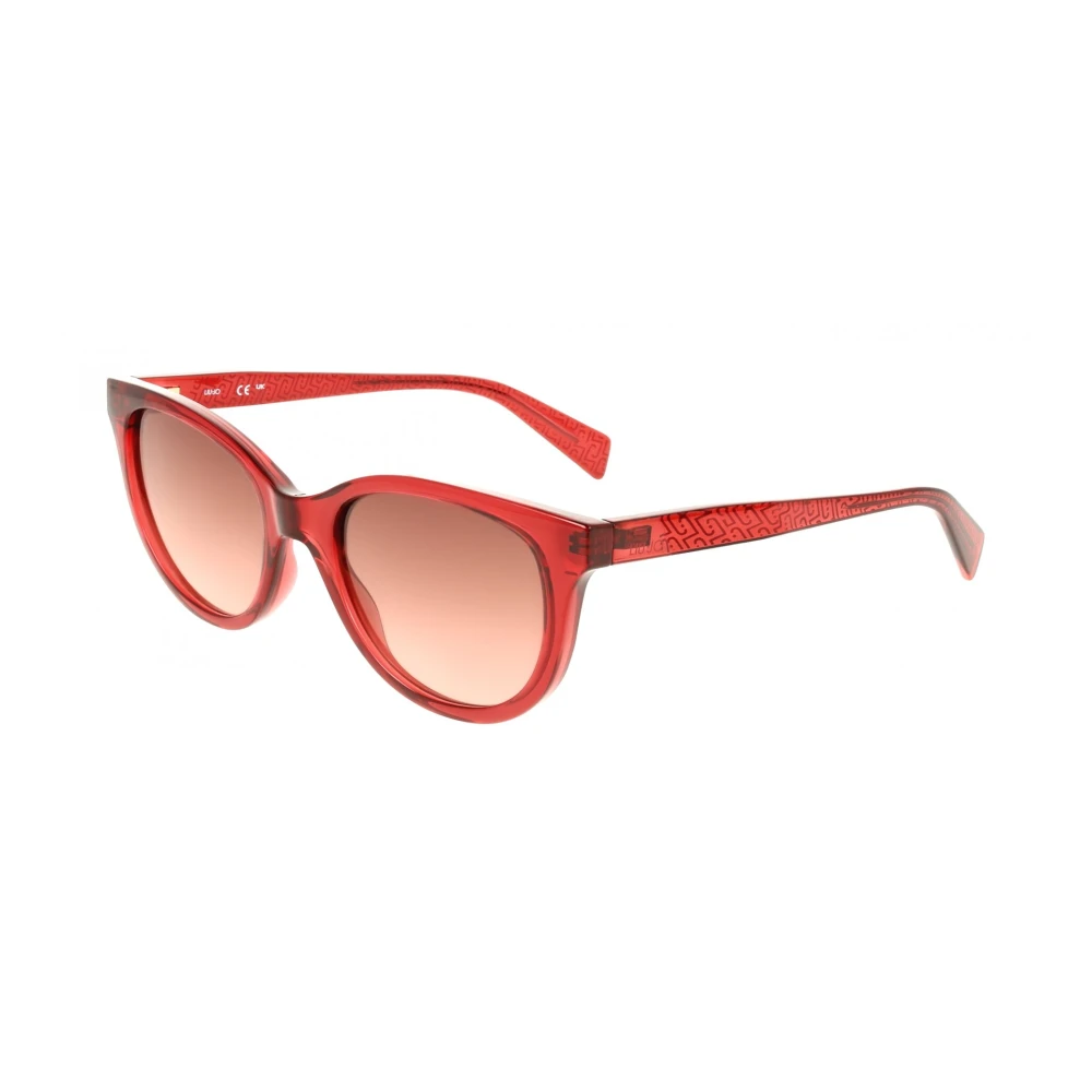 Liu Jo Red/Brown Lj825s 624 Woman Sunglasses Bio-Injected Geometric Normal - Image 2
