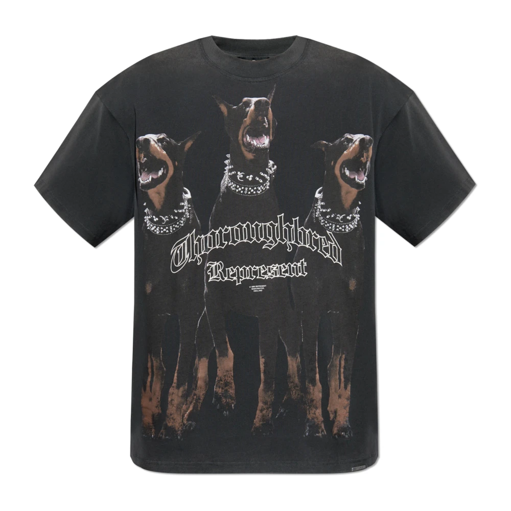 Represent T-shirt Thoroughbred Black Heren