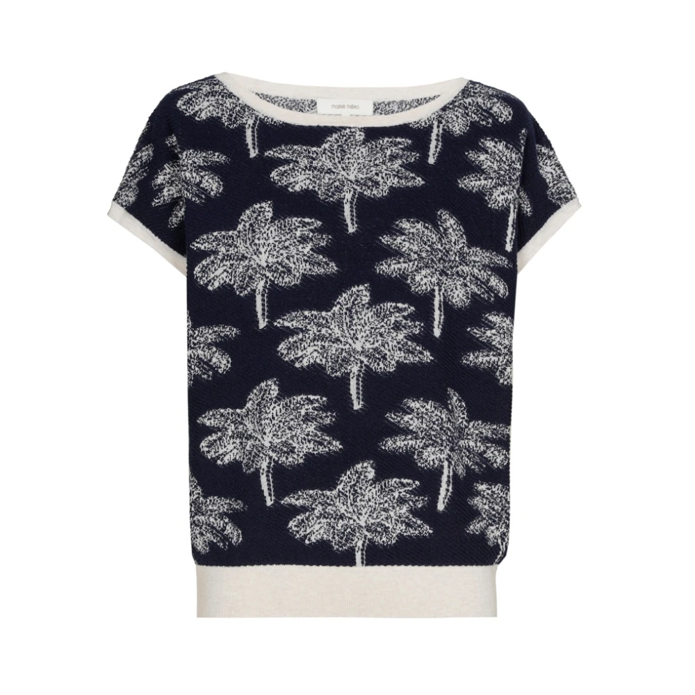 Marie Méro Tropische Palmboomprint Trui Multicolor Dames