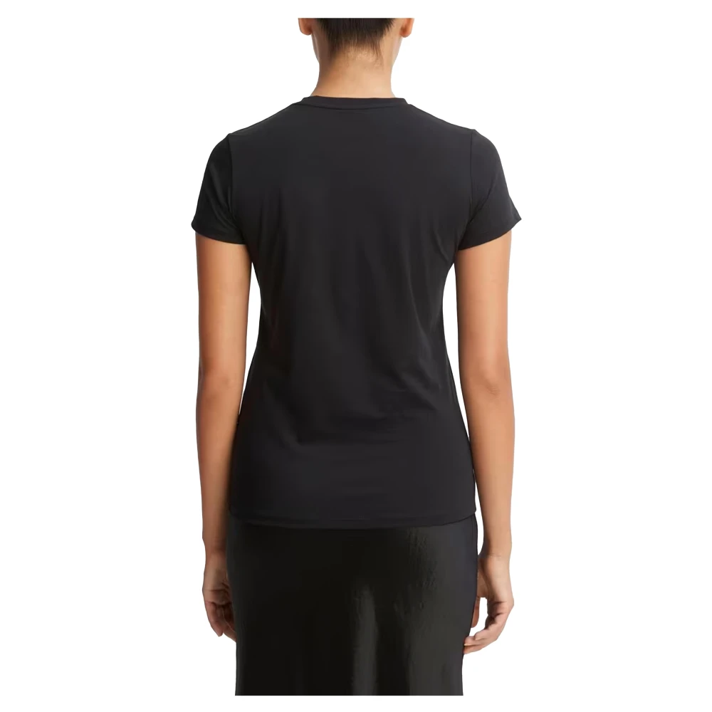 Vince Klassiek Ronde Hals T-Shirt Black Dames