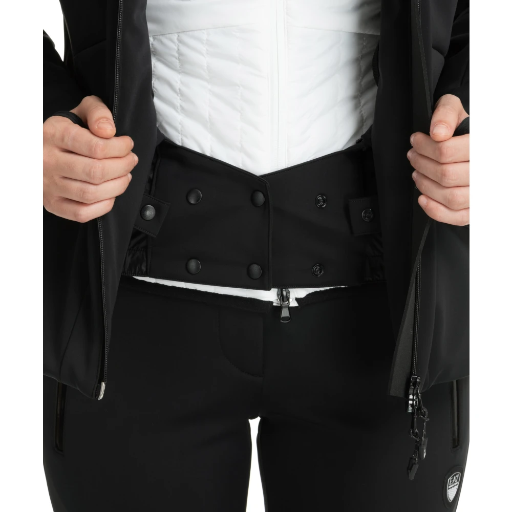 Emporio Armani EA7 7-Delig Ski Suit met Capuchon Black Dames