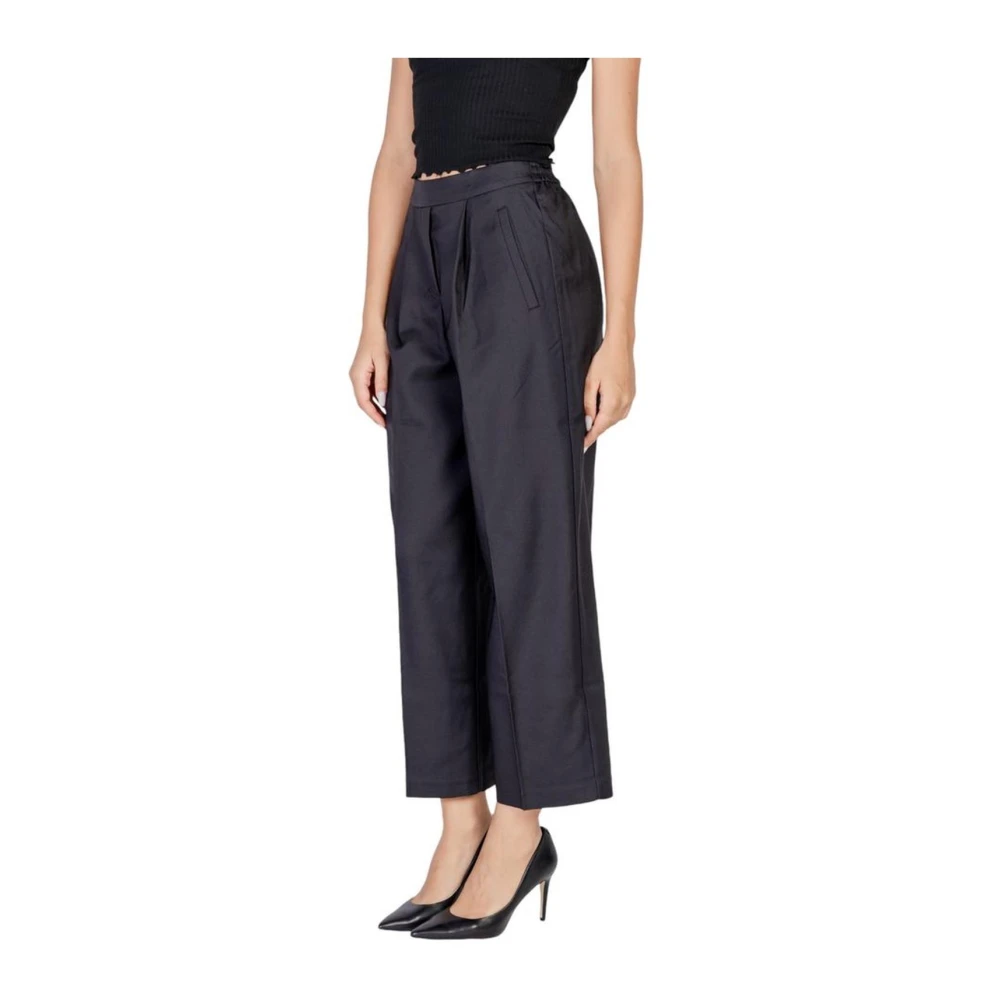 Ichi Stretch Jeans en Broeken Collectie Black Dames