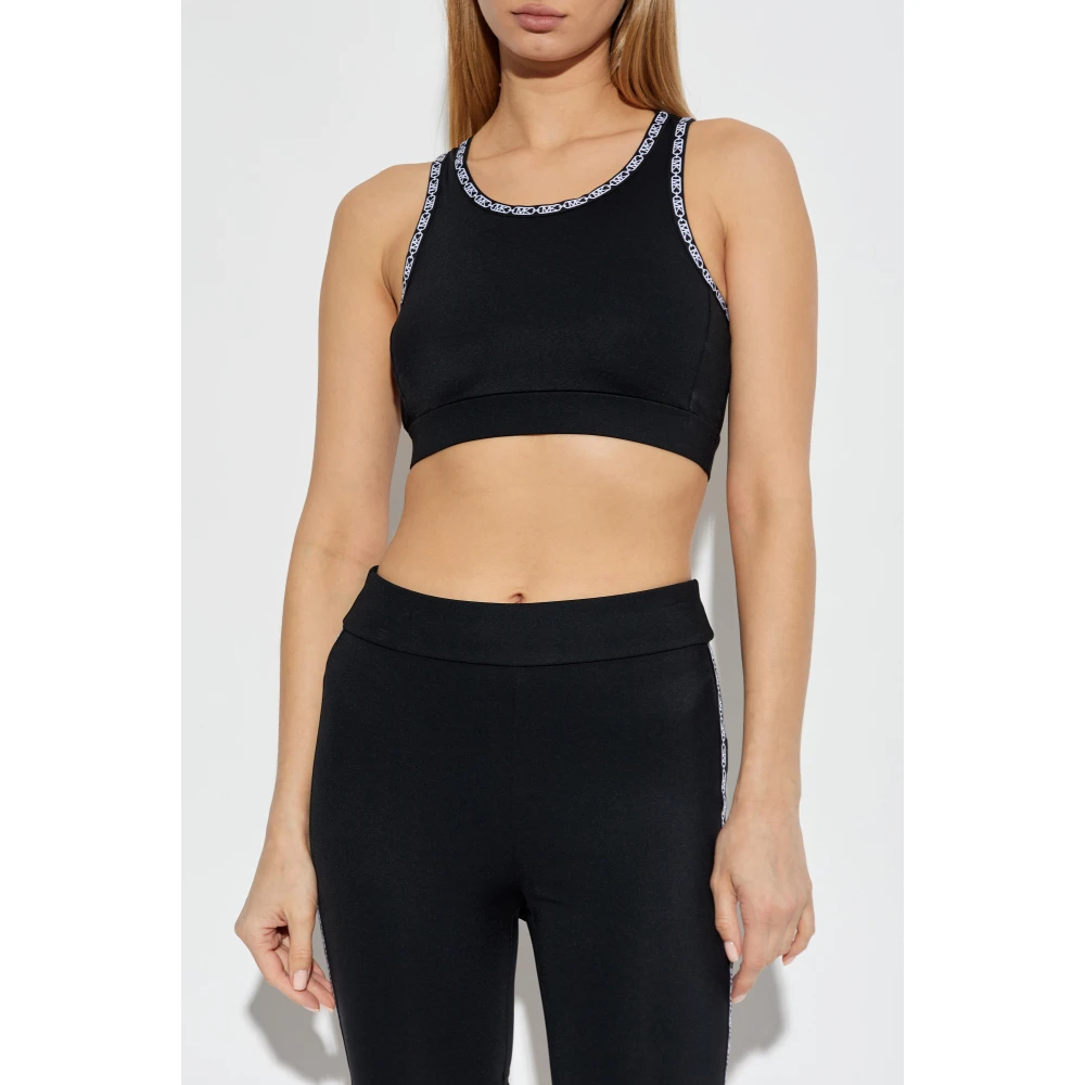 Michael Kors Logo Tape Sportbeha Black Dames