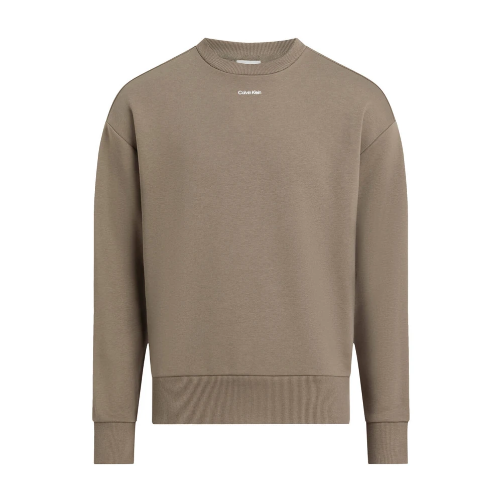 Calvin Klein Nano Logo Sweatshirt Beige Heren