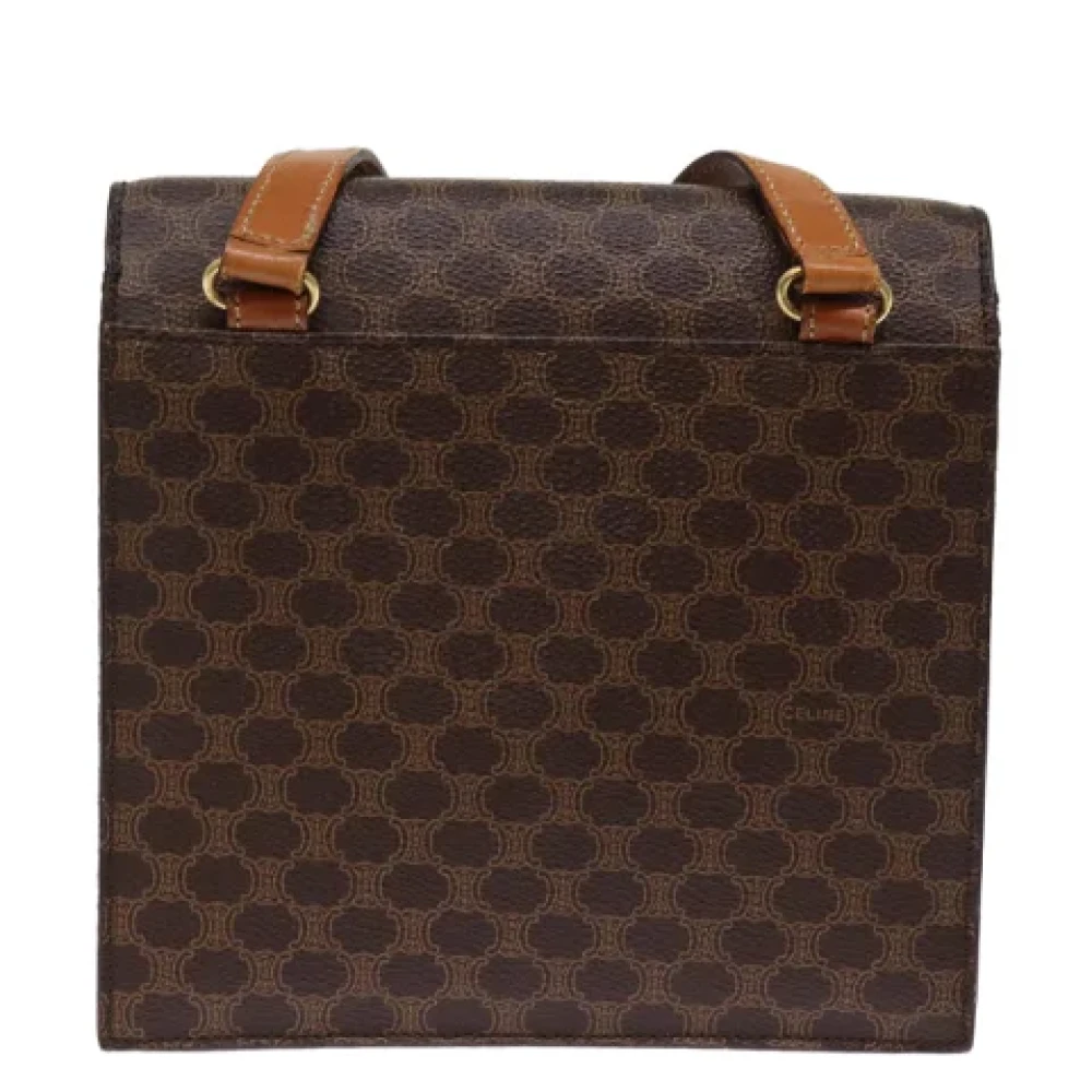 Celine Vintage Pre-owned Leather shoulder-bags Brown Dames