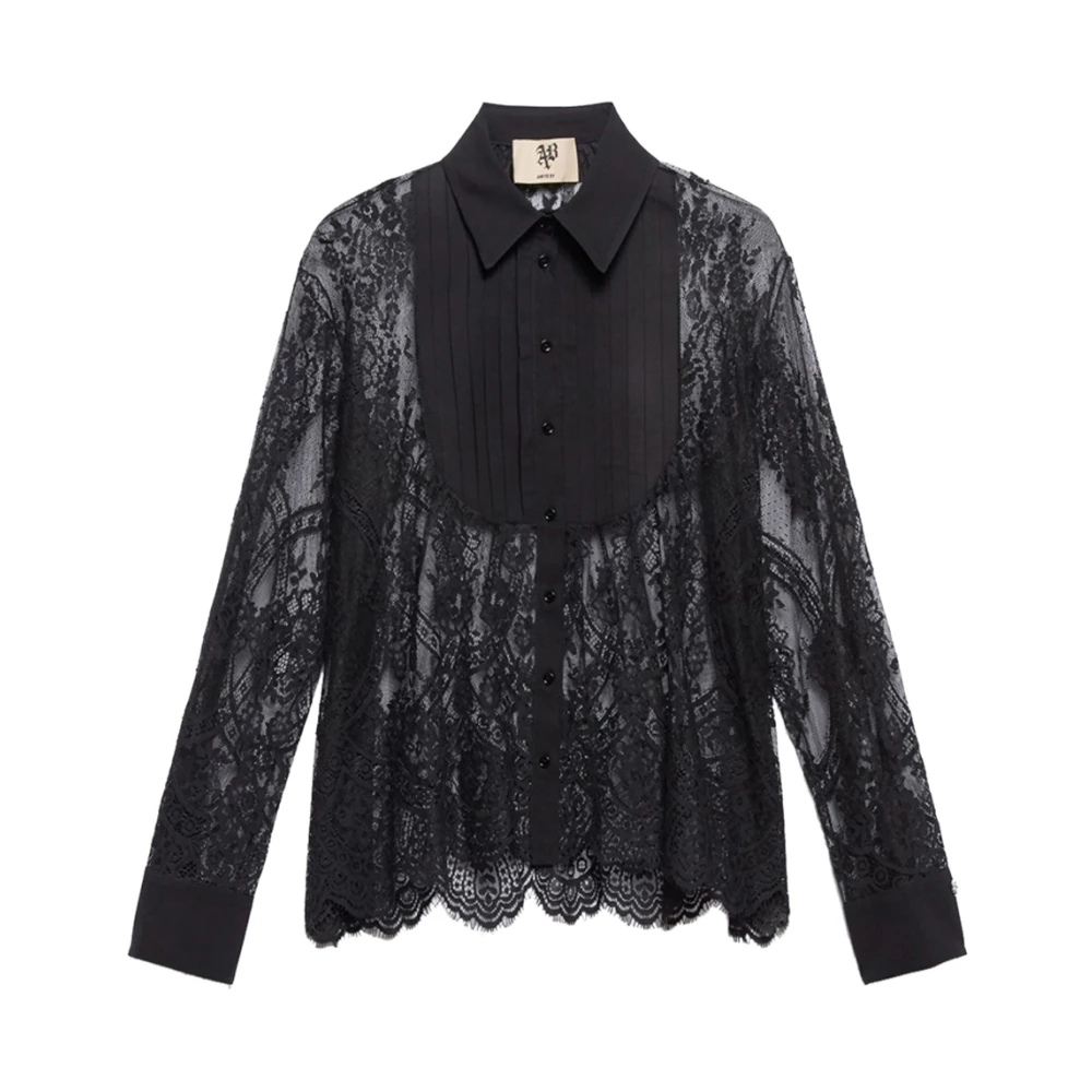 Aniye By Kant asymmetrisch shirt Black Dames