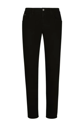 Slim Fit Svart Bomull Stretch Jeans