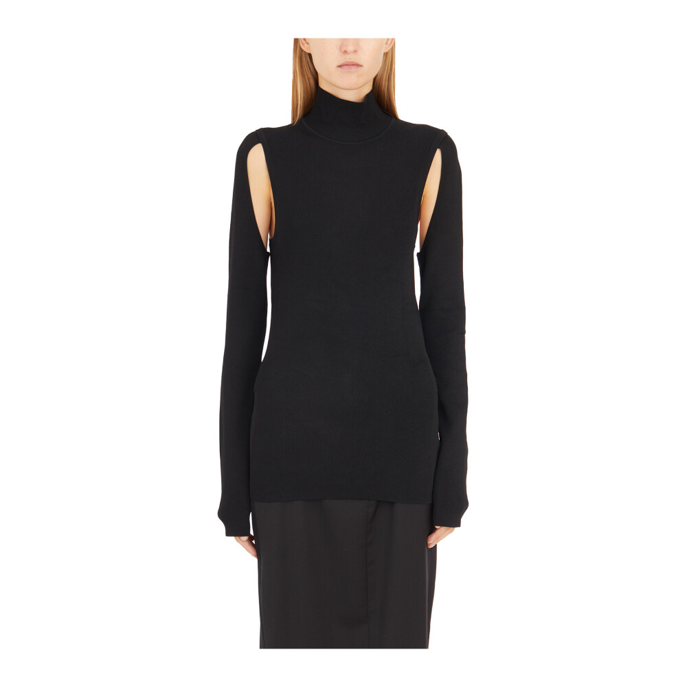 トップス helmut lang mesh design knit Helmut Lang Quarter-Zip mesh shirt | Luisa World