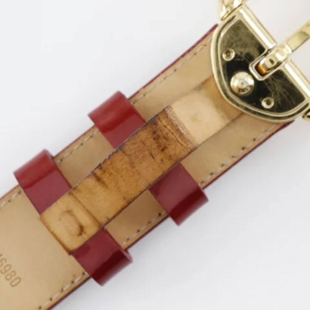 Louis Vuitton Vintage Pre-owned Fabric belts Red Dames
