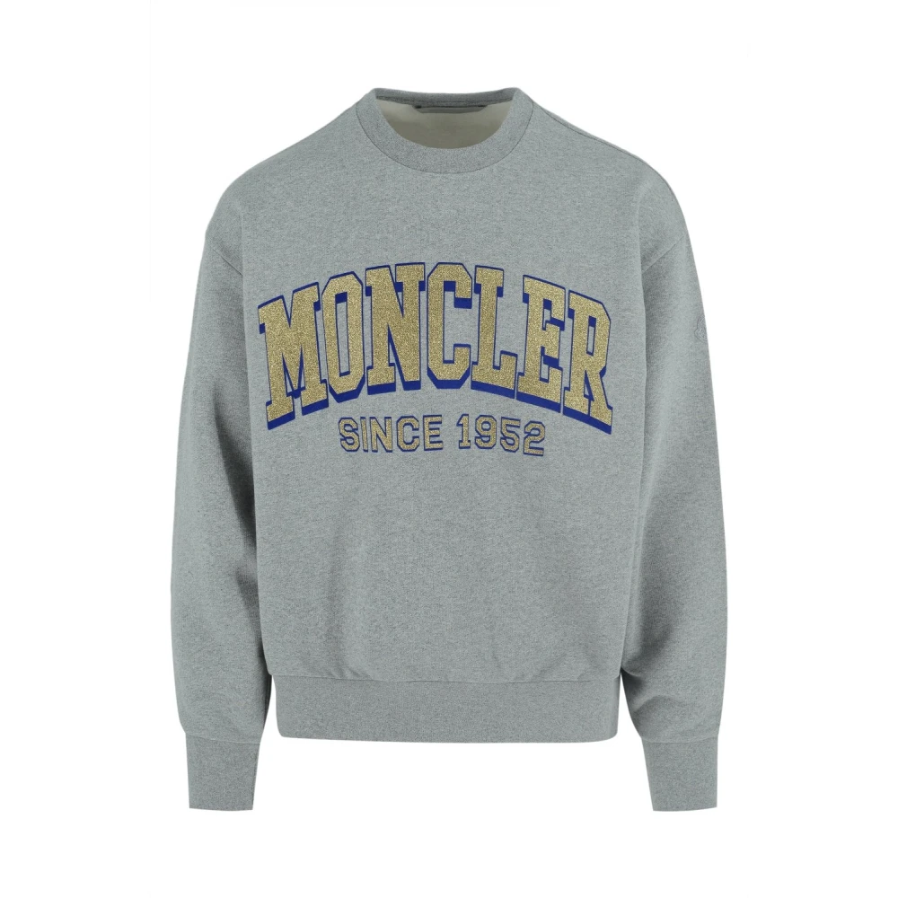 Moncler Retro Logo Sweatshirt Gray Heren