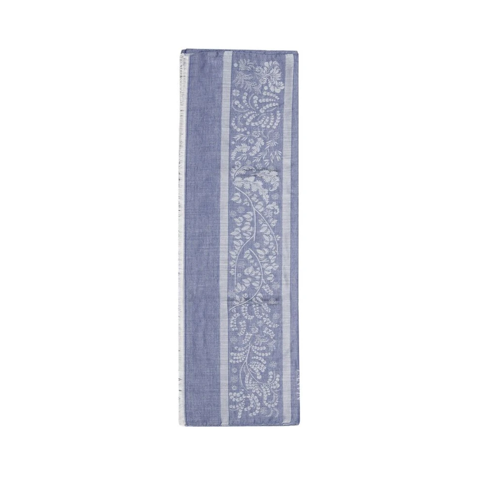 Lanvin Blue Silk Scarves, Female, One Size, Oblong Scarf