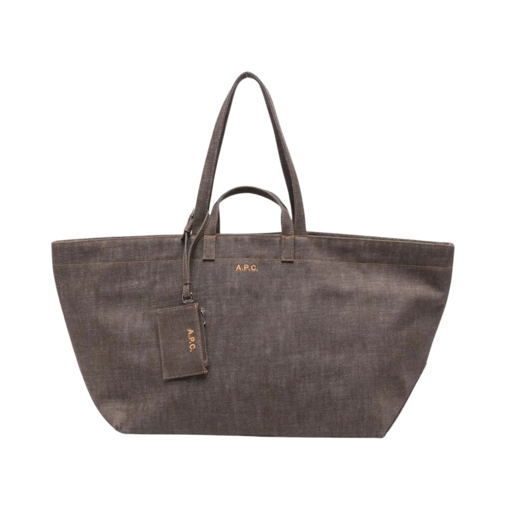 A.p.c. Brun Le Drummer Toile Tote Bag