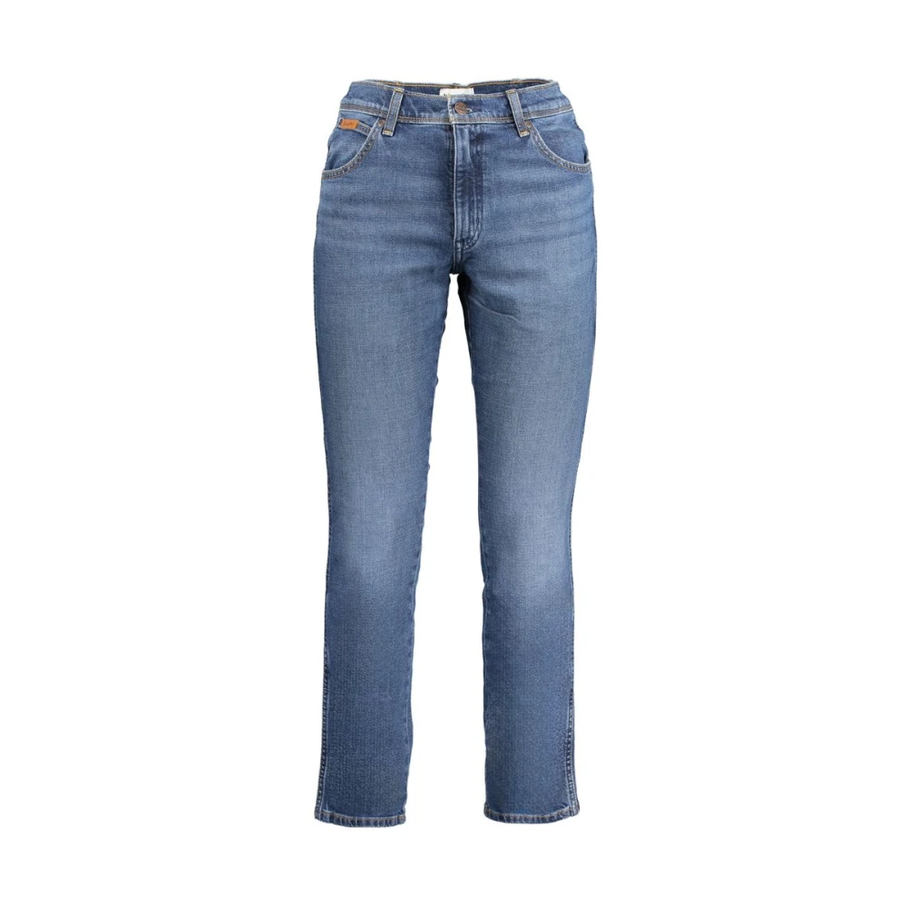 Wrangler Blauwe Katoenen Jeans & Broek Blue Heren