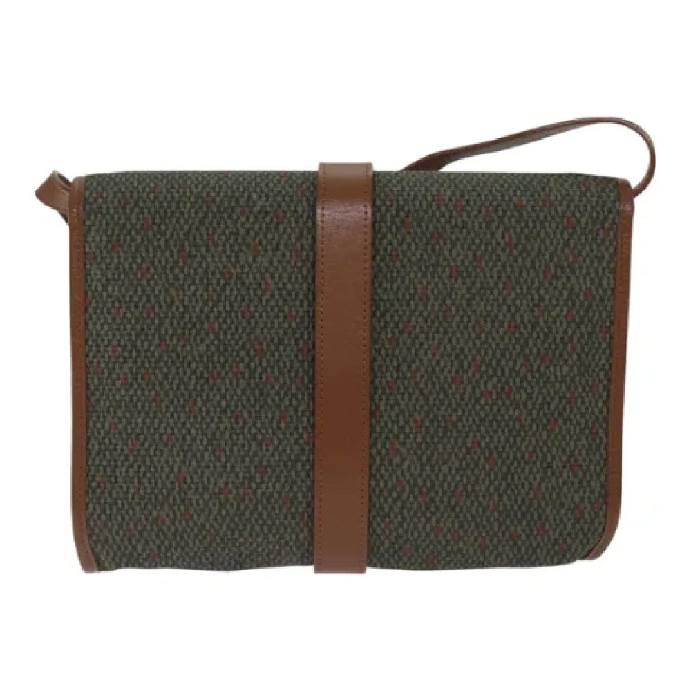 Yves Saint Laurent Vintage Pre-owned Canvas shoulder-bags Green Dames