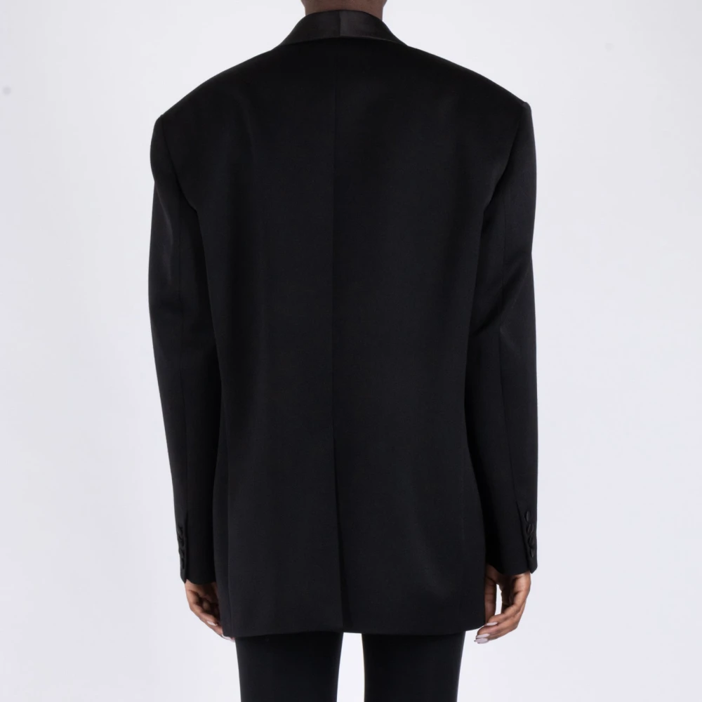 Magda Butrym Zijden Zwarte Blazer Black Dames