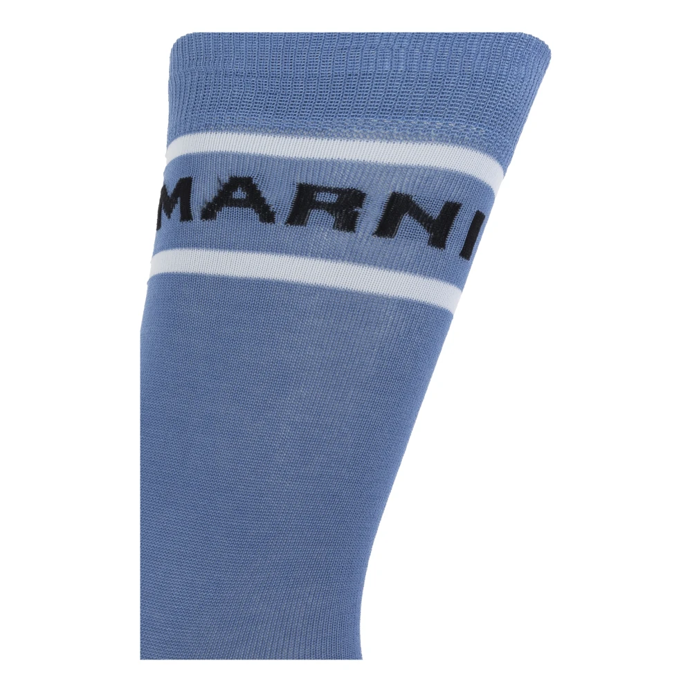 Marni Sokken met logo Blue Heren
